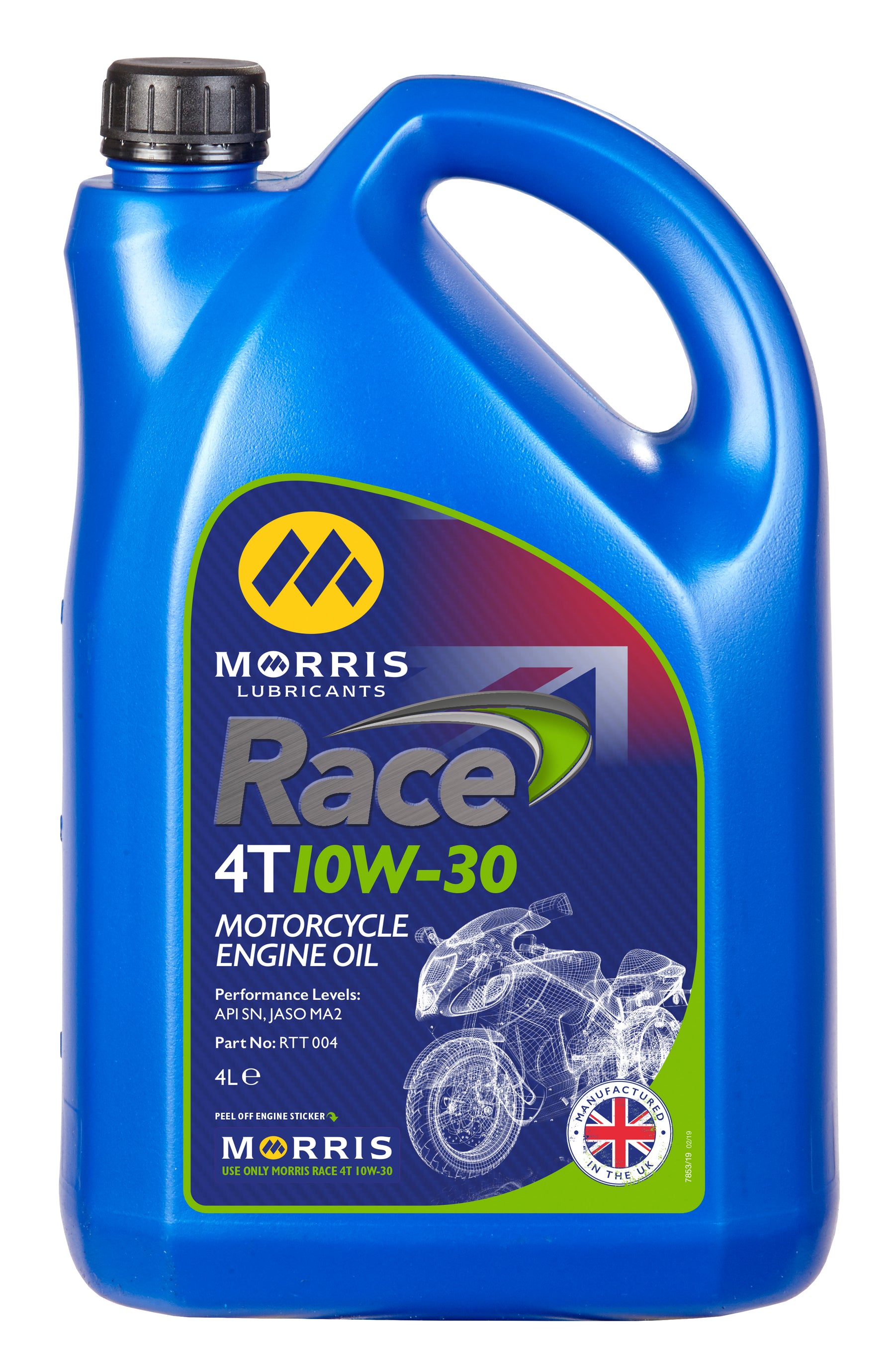 Morris Lubricants Race 4T 10W-30 Motorcycle Engine Oil 4L
