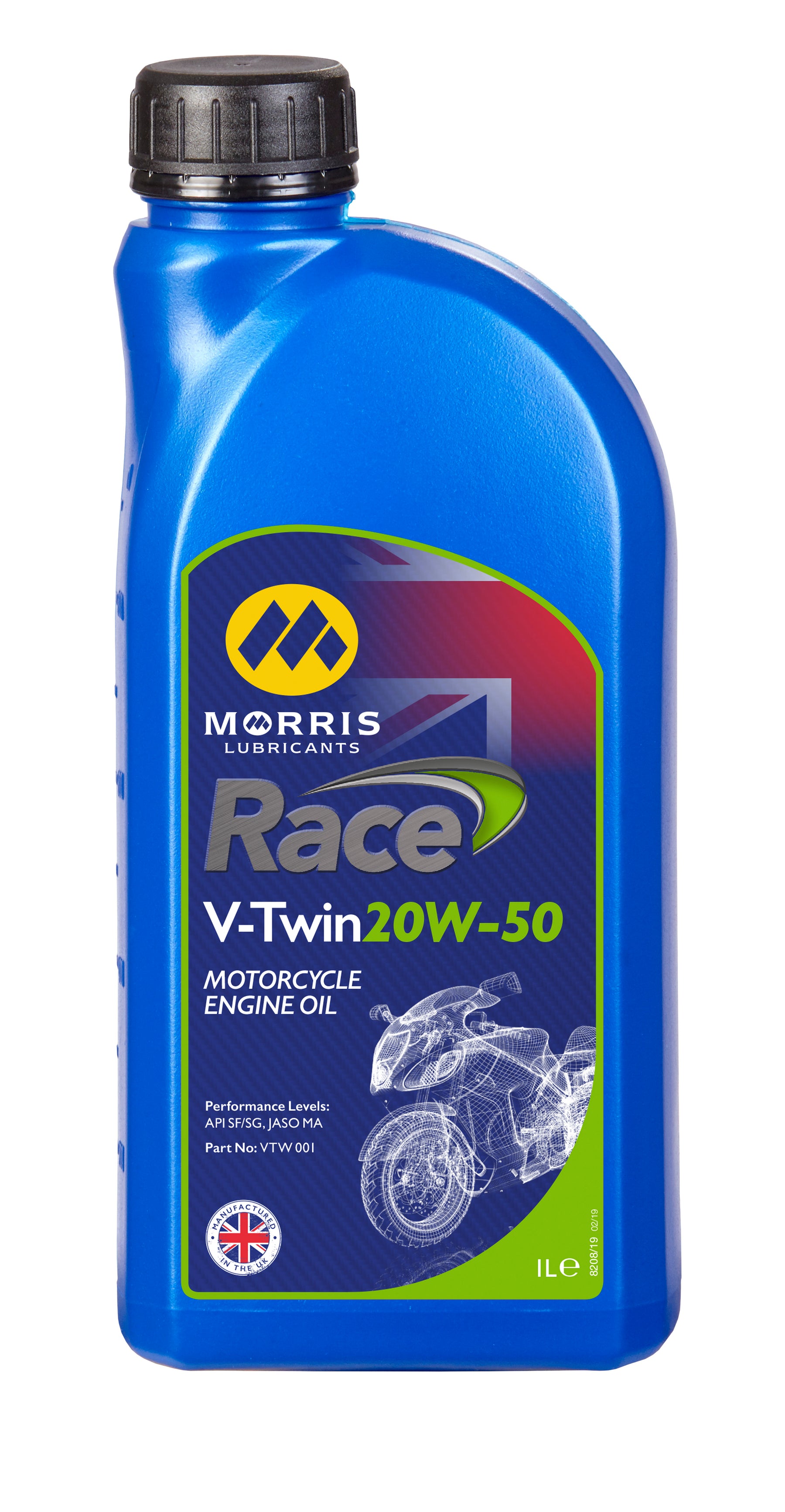Morris Lubricants Race V-Twin 20W-50 Motorcycle Engine Oil 1L