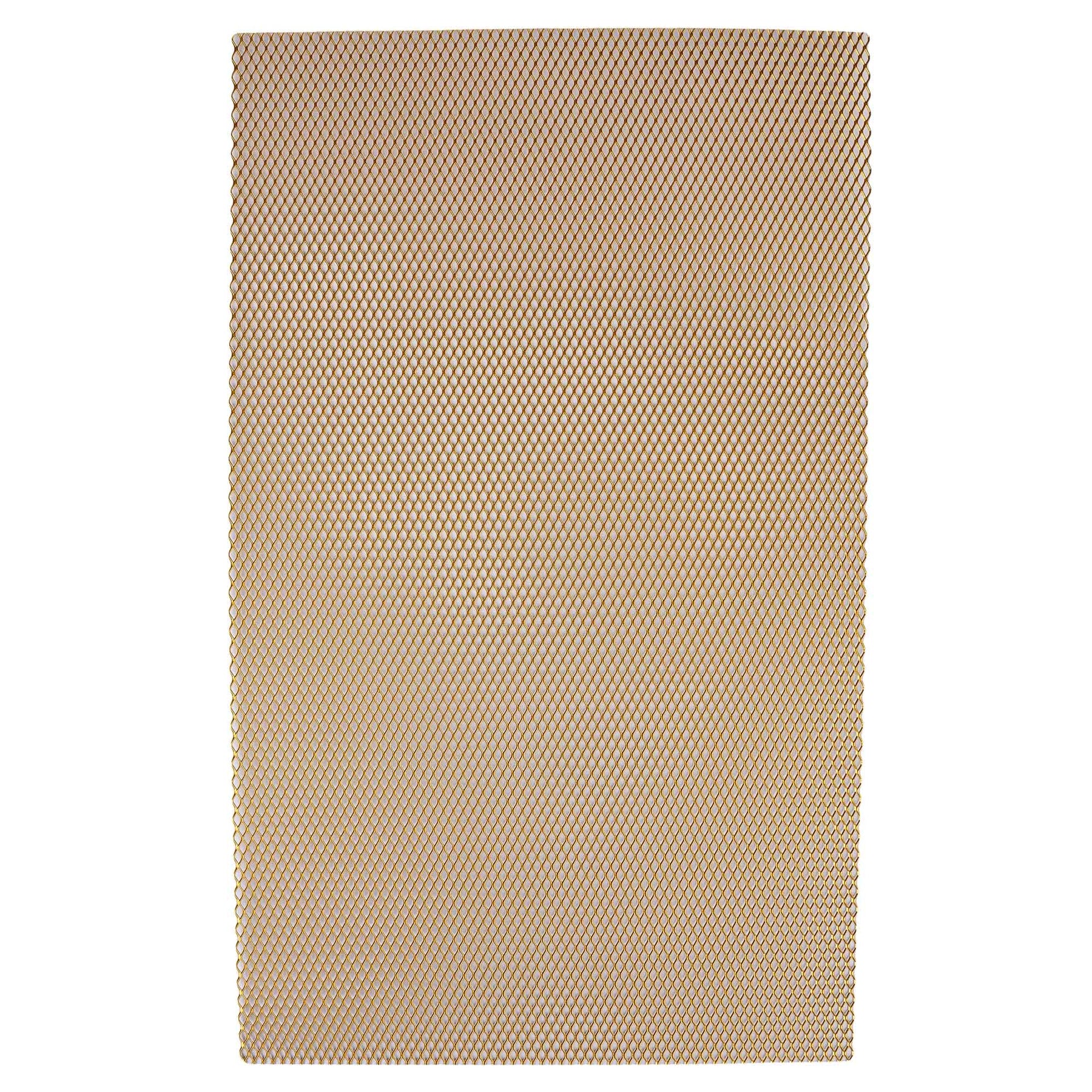 Bike It Aluminium Mesh Fairing Insert Gold 33.5x20cm Motorcycle Custom MX - Beedspeed
