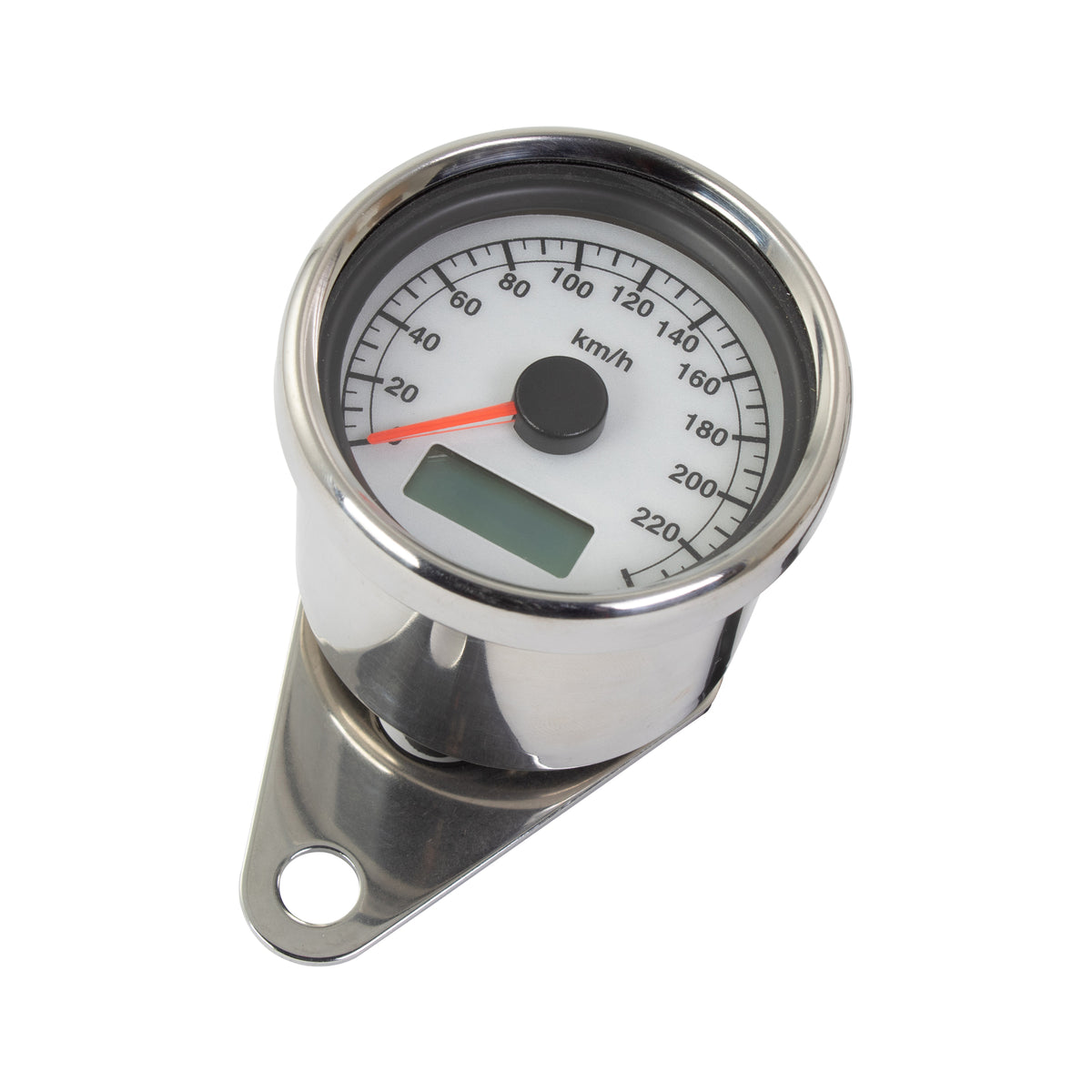 LED Chrome KMH Speedo 240kmh 1:4 Ratio Motorcycle Speedometer