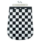 Bike It Chequered Mudflap With Fitting Kit Motorcycle Scooter Custom