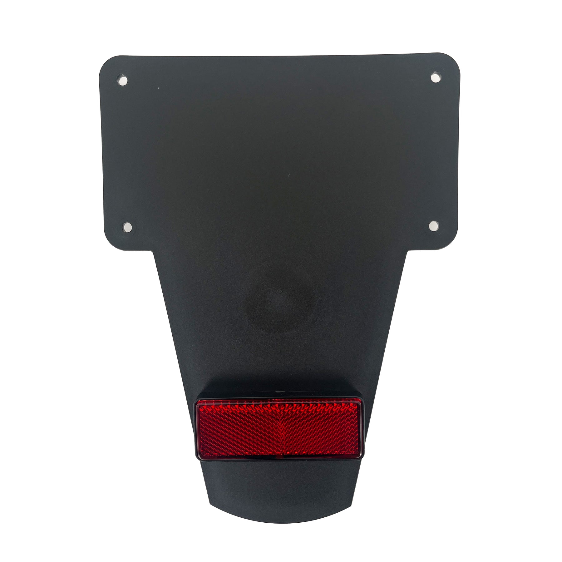 Bike It Black Mudflap With Red Reflector Motorcycle Scooter Custom - Beedspeed