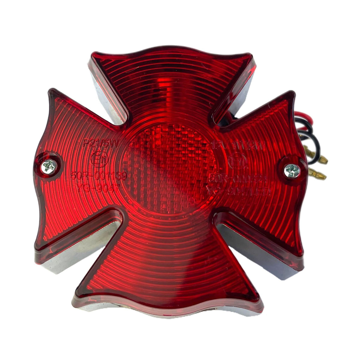 Universal Motorbike Scooter Maltese Cross Rear Tail Light Unit