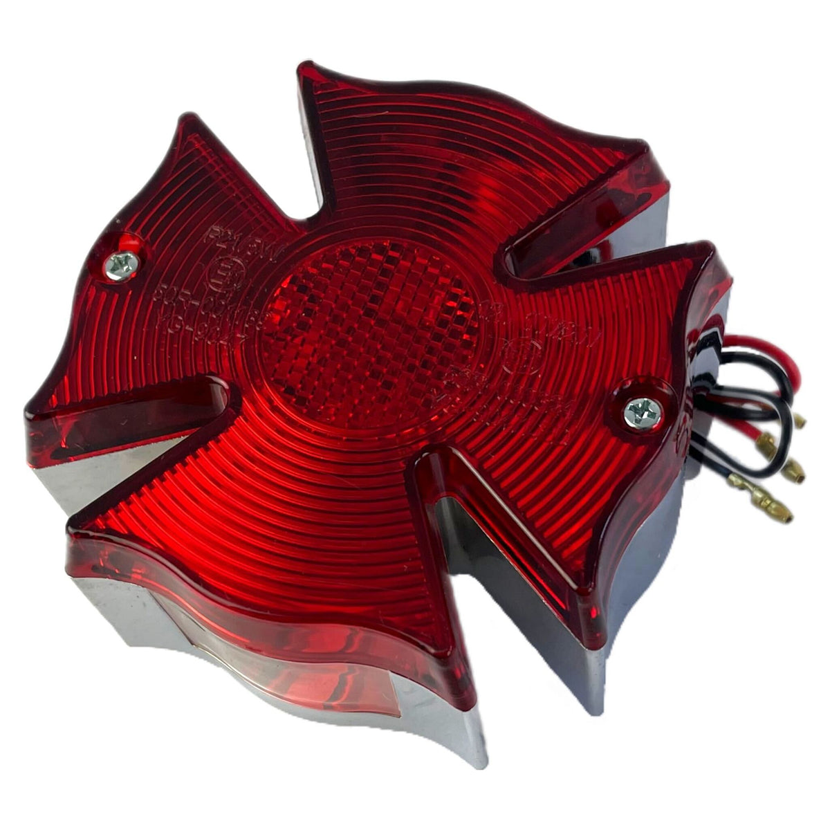 Universal Motorbike Scooter Maltese Cross Rear Tail Light Unit