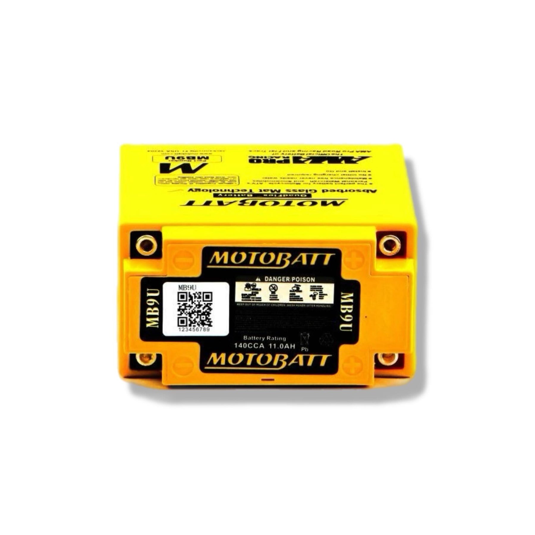 Royal Alloy TG GP GT 125 200 300 12V Heavy Duty Gel Battery - Motobatt YB7A YB9B YB9LB