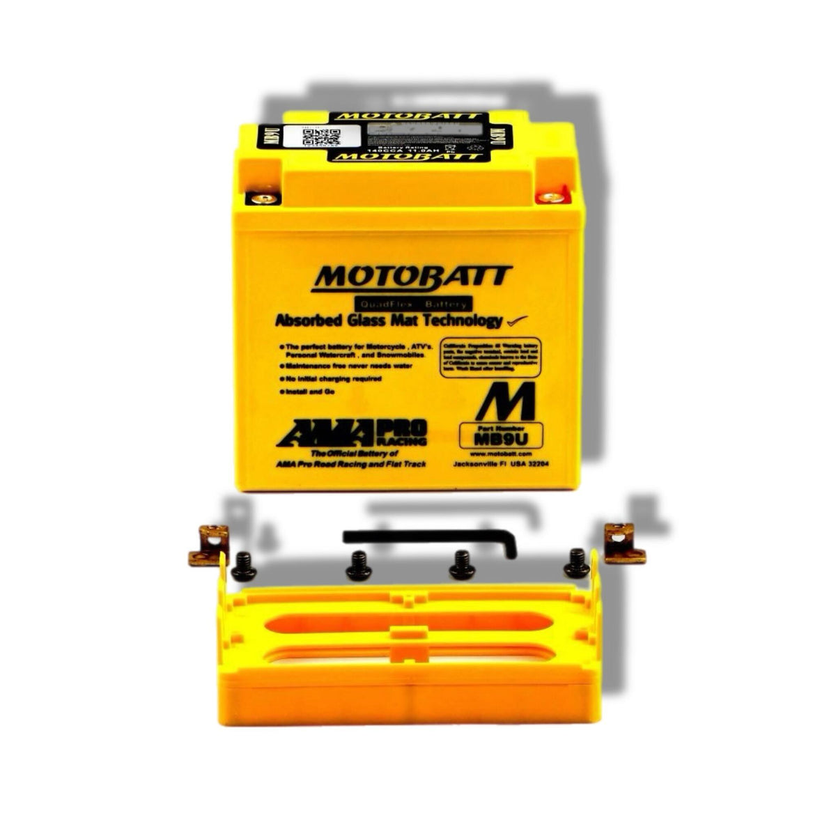 Royal Alloy TG GP GT 125 200 300 12V Heavy Duty Gel Battery - Motobatt YB7A YB9B YB9LB