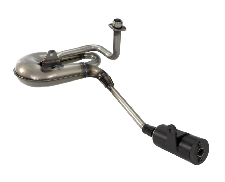 LML Star/Deluxe 125-150cc 4 Stroke 4T Giannelli Vintage Racing Exhaust - Black