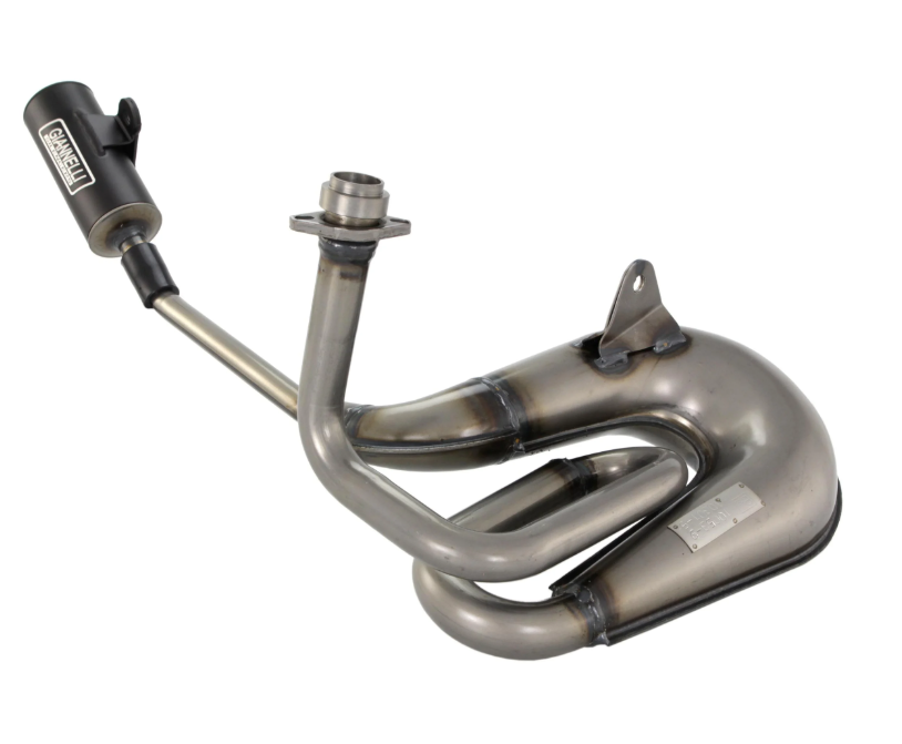 LML Star/Deluxe 125-150cc 4 Stroke 4T Giannelli Vintage Racing Exhaust - Black