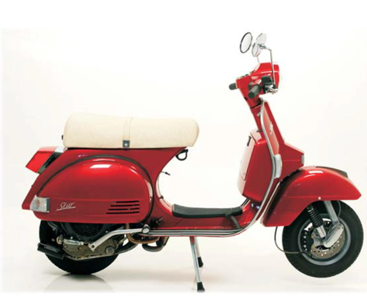 LML Star/Deluxe 125-150cc 4 Stroke 4T Giannelli Vintage Racing Exhaust - Black