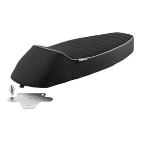 Vespa PX Super Sprint VBA/VBB GT/R 125-200cc NISA Sella Sport Racing Seat - Black / Grey Piping