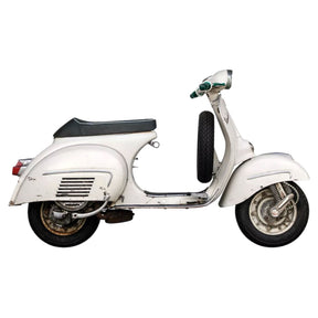 Vespa PX Super Sprint VBA/VBB GT/R 125-200cc NISA Sella Sport Racing Seat - Black / Grey Piping