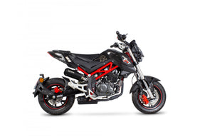 Benelli TNT 125 (2017–2024) Scorpion Exhaust Red Power Slip-On – Ceramic Black