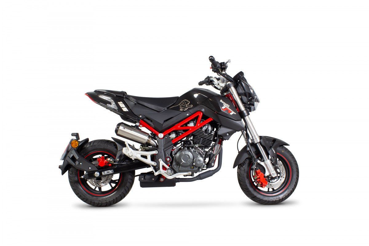 Benelli TNT 125 (2017–2024) Scorpion Exhaust Red Power Slip-On – Brushed Stainless