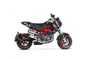 Benelli TNT 125 (2017–2024) Scorpion Exhaust Red Power Slip-On – Brushed Stainless