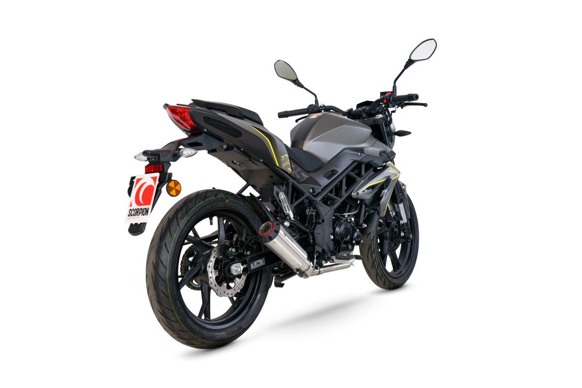 Benelli BN 125 (2021–2024) Scorpion Exhaust Red Power Full System – Brushed Stainless