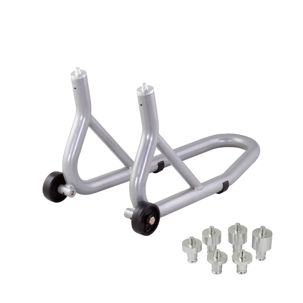 BikeTek Front Paddock Stand Fork Pin Fitment Grey