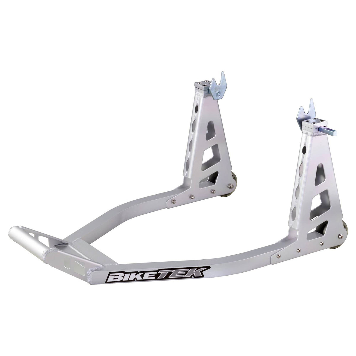 BikeTek Aluminium Rear Box Section Paddock Stand Silver