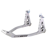 BikeTek Aluminium Rear Box Section Paddock Stand Silver