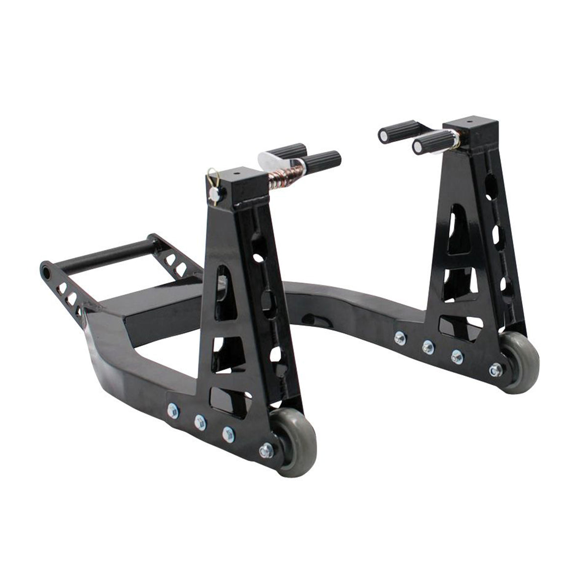 BikeTek Aluminium Box Section Front Paddock Stand Black