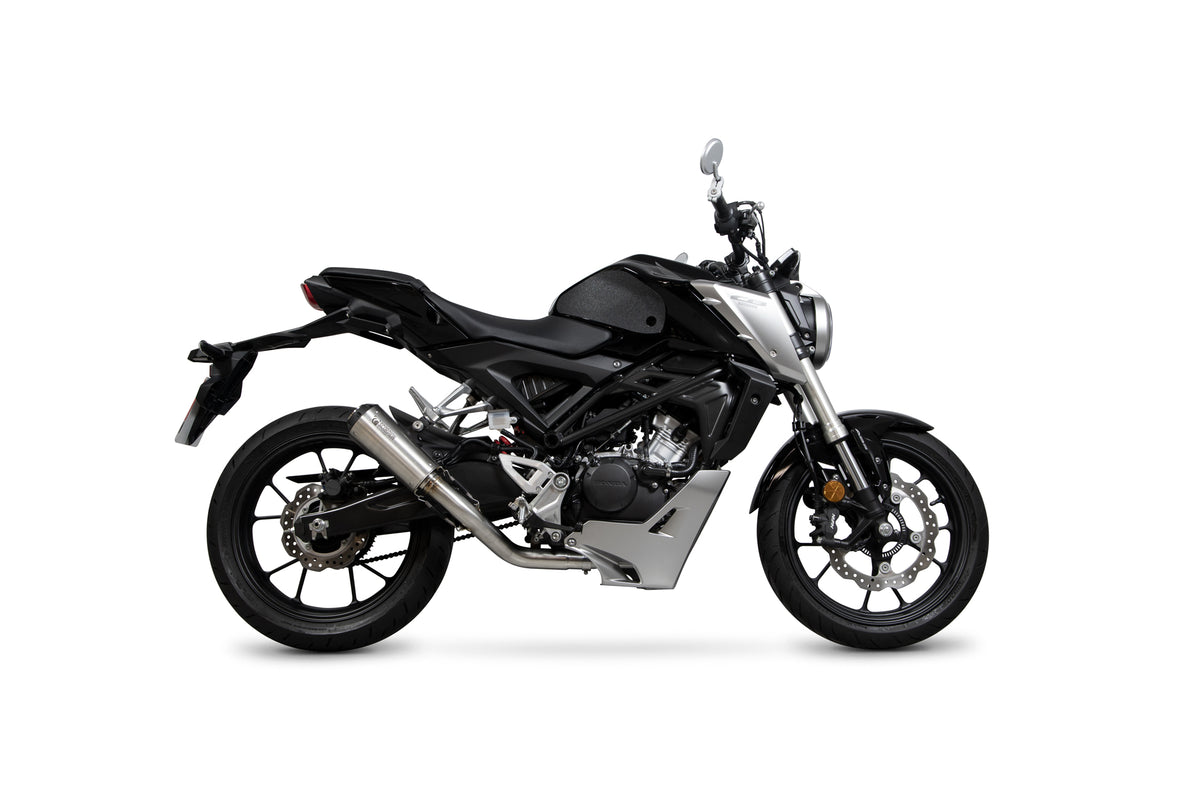 Honda CB 125 R (2018–2020) Scorpion Exhaust Red Power Full System - Brushed Stainless
