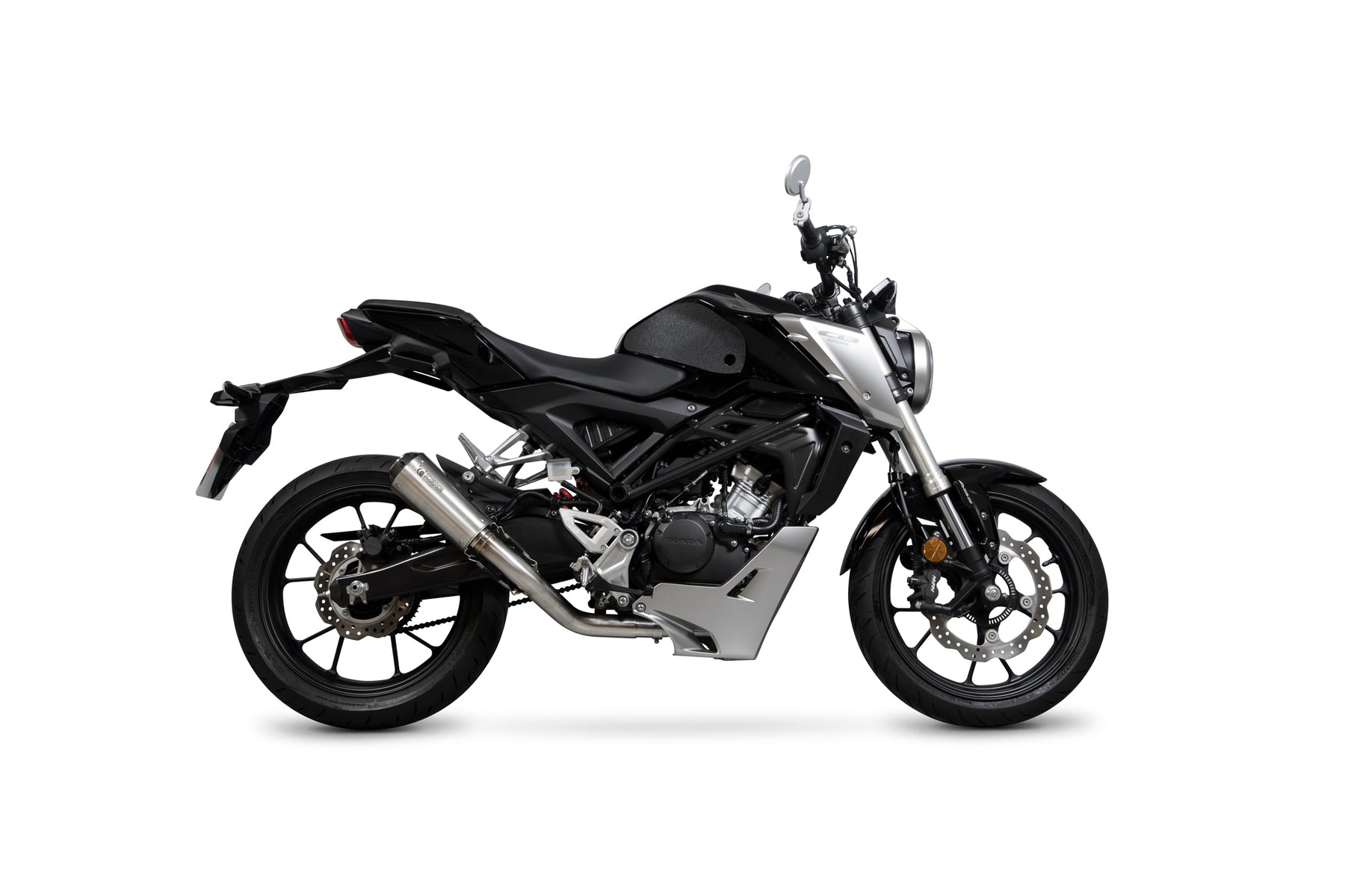 Honda CB 125 R (2018–2020) Scorpion Exhaust Red Power Full System - Brushed Stainless