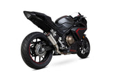 Honda CBR 500 R (2019–2025) Scorpion Exhaust Red Power Slip-on - Brushed Stainless