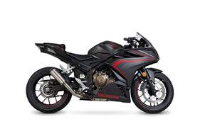 Honda CBR 500 R (2019–2025) Scorpion Exhaust Red Power Slip-on - Brushed Stainless