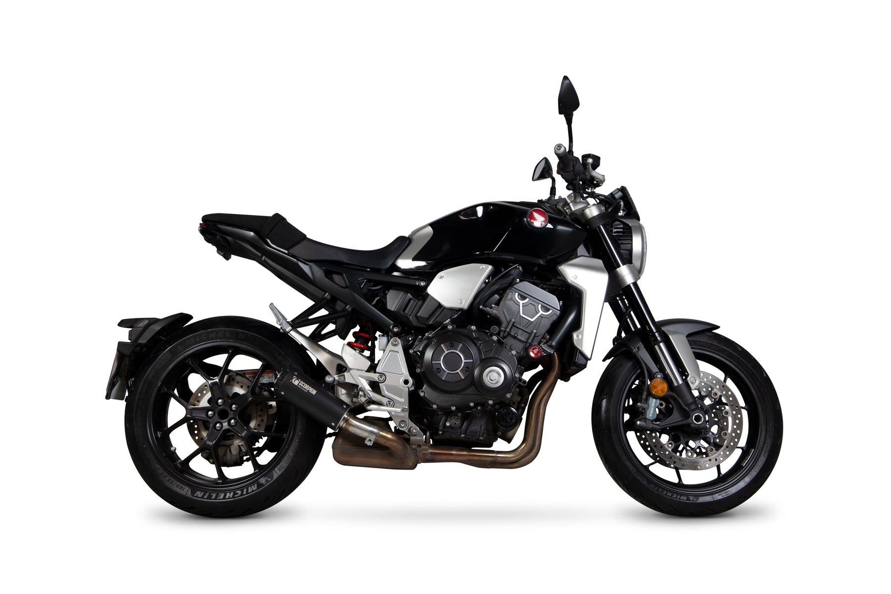 Honda CB 1000 R (2018–2020) Scorpion Exhaust Red Power Slip-on - Black Ceramic