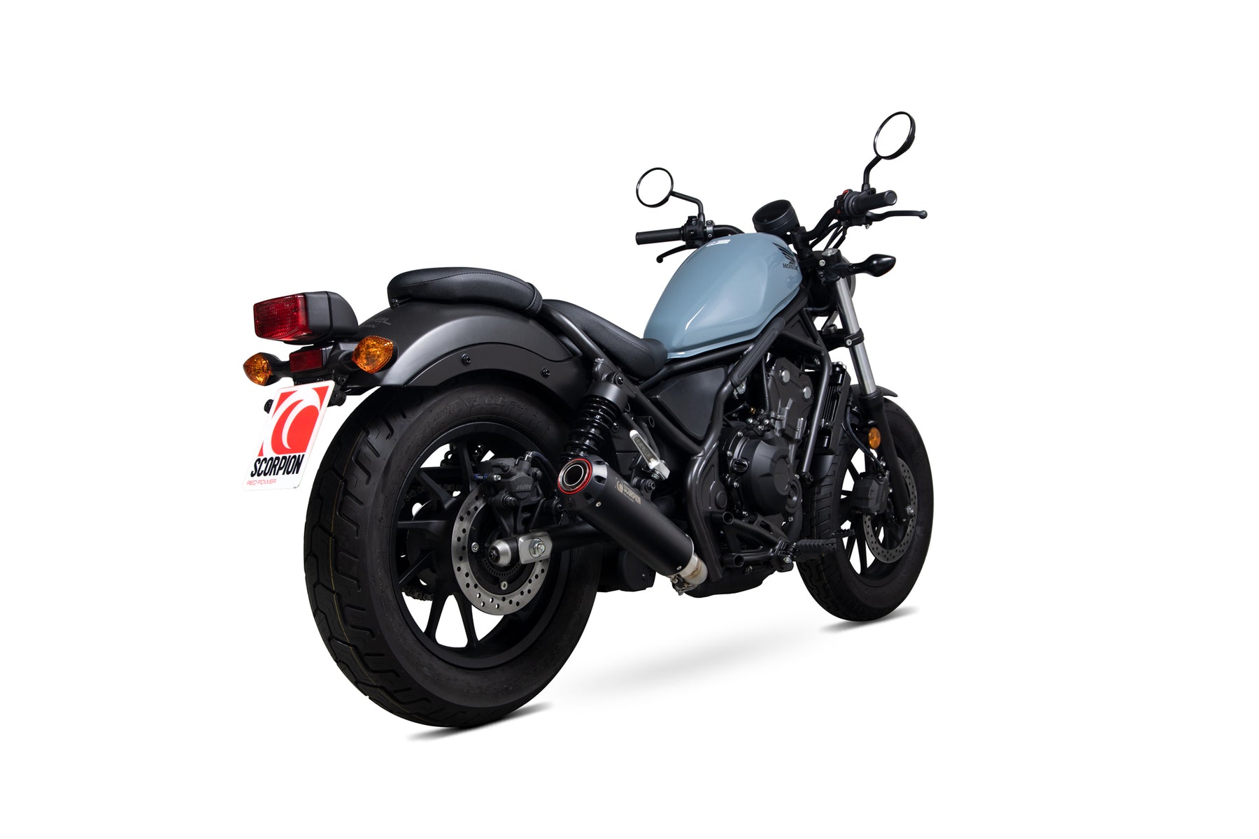 Honda CMX 500 Rebel (2017–2019) Scorpion Exhaust Red Power Slip-on - Black Ceramic