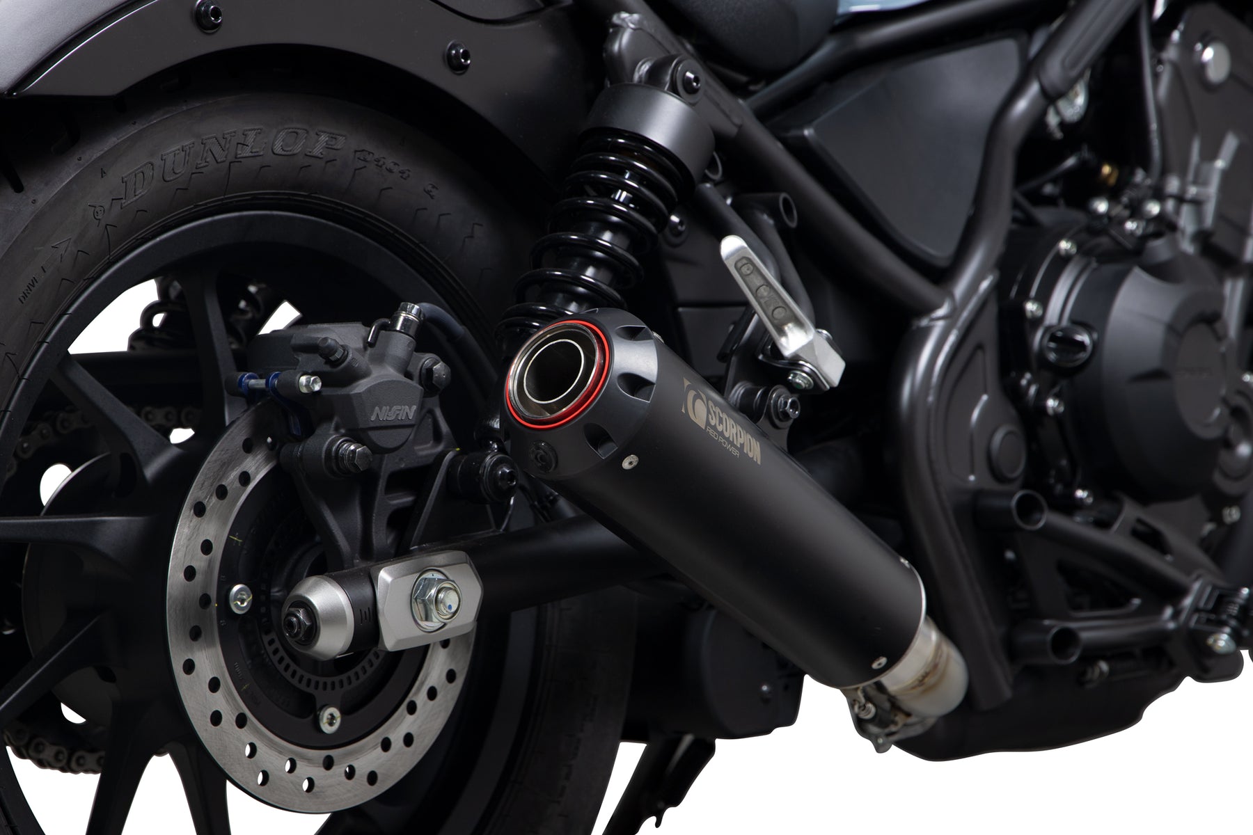 Honda CMX 500 Rebel (2017–2019) Scorpion Exhaust Red Power Slip-on - Black Ceramic