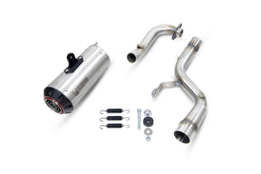 Honda MSX/Grom 125 (2016–2020) Scorpion Exhaust Red Power Full System - Brushed Stainless