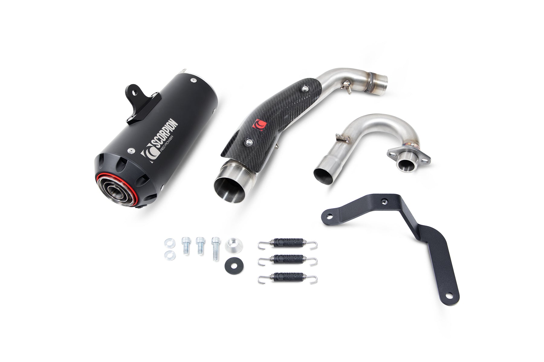 Honda Monkey 125 (2018–2024) Scorpion Exhaust Red Power Full System - Black Ceramic
