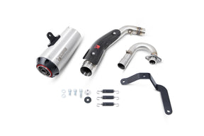 Honda Monkey 125 (2018–2024) Scorpion Exhaust Red Power Full System - Brushed Stainless