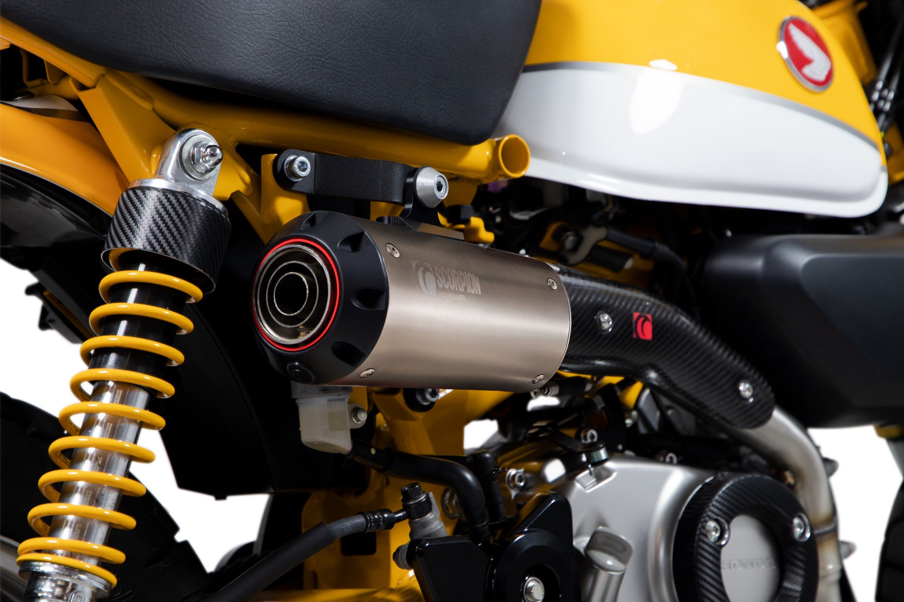 Honda Monkey 125 (2018–2024) Scorpion Exhaust Red Power Full System - Titanium