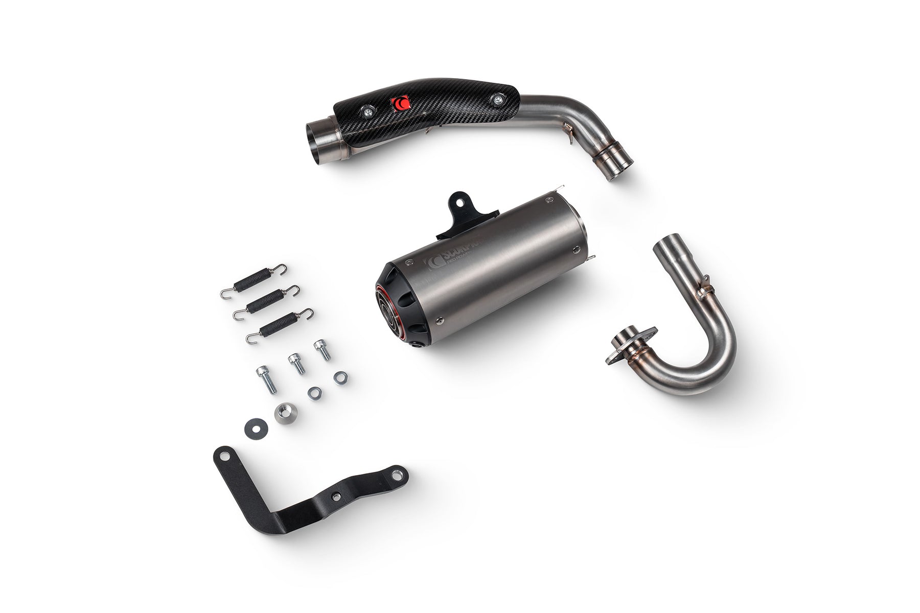 Honda Monkey 125 (2018–2024) Scorpion Exhaust Red Power Full System - Titanium