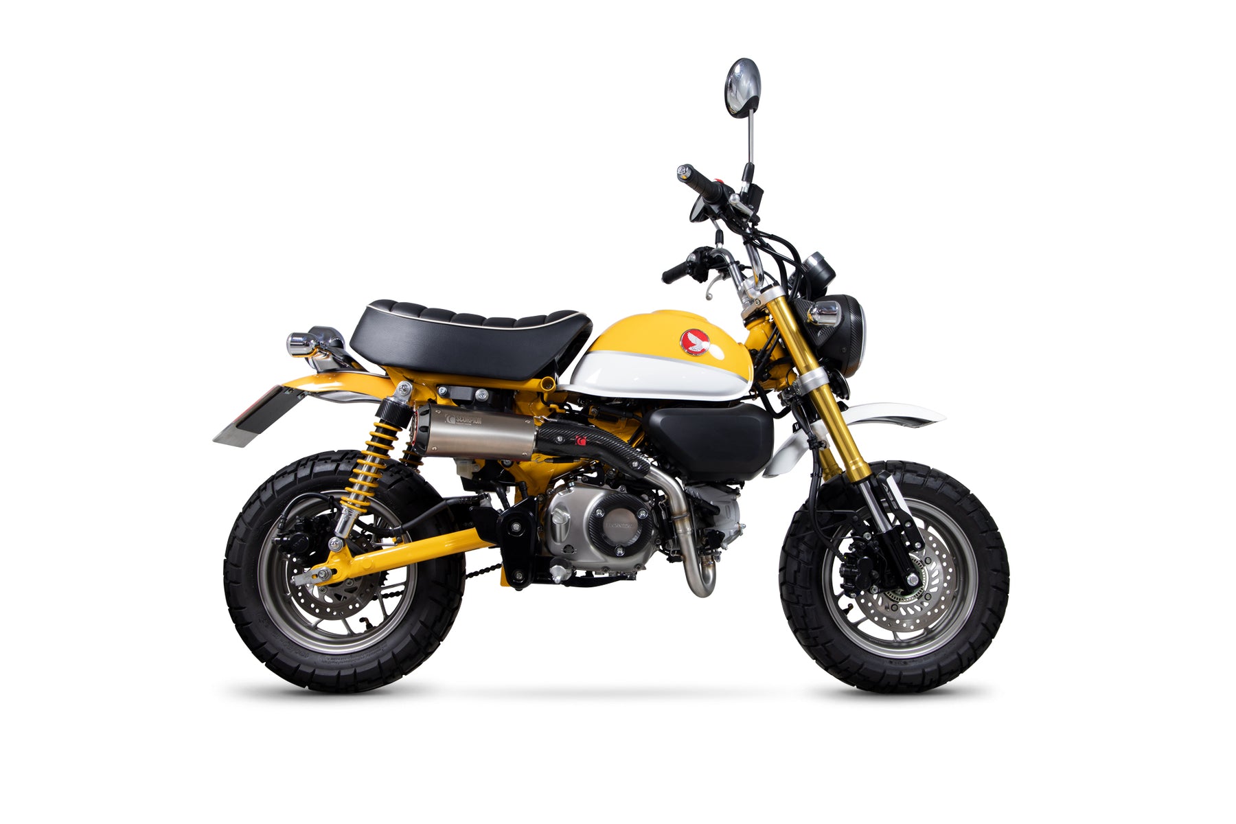 Honda Monkey 125 (2018–2024) Scorpion Exhaust Red Power Full System - Titanium