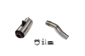 Honda CB 500 F (2019–2025) Scorpion Exhaust Red Power Slip-on - Brushed Stainless