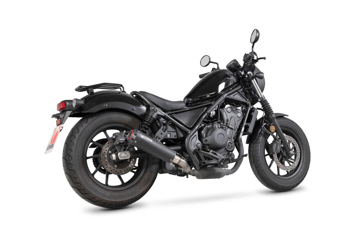 Honda CMX 500 Rebel (2020–2025) Scorpion Exhaust Red Power Slip-on - Black Ceramic