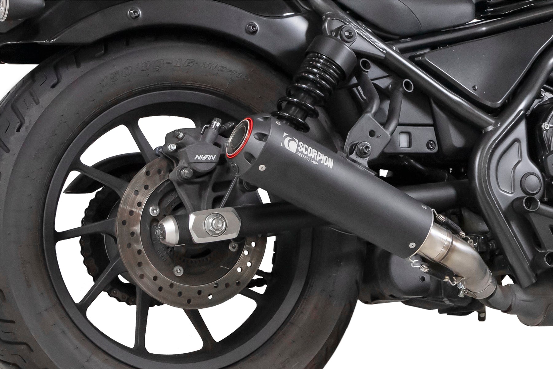 Honda CMX 500 Rebel (2020–2025) Scorpion Exhaust Red Power Slip-on - Black Ceramic