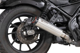 Honda CMX 500 Rebel (2020–2025) Scorpion Exhaust Red Power Slip-on - Brushed Stainless