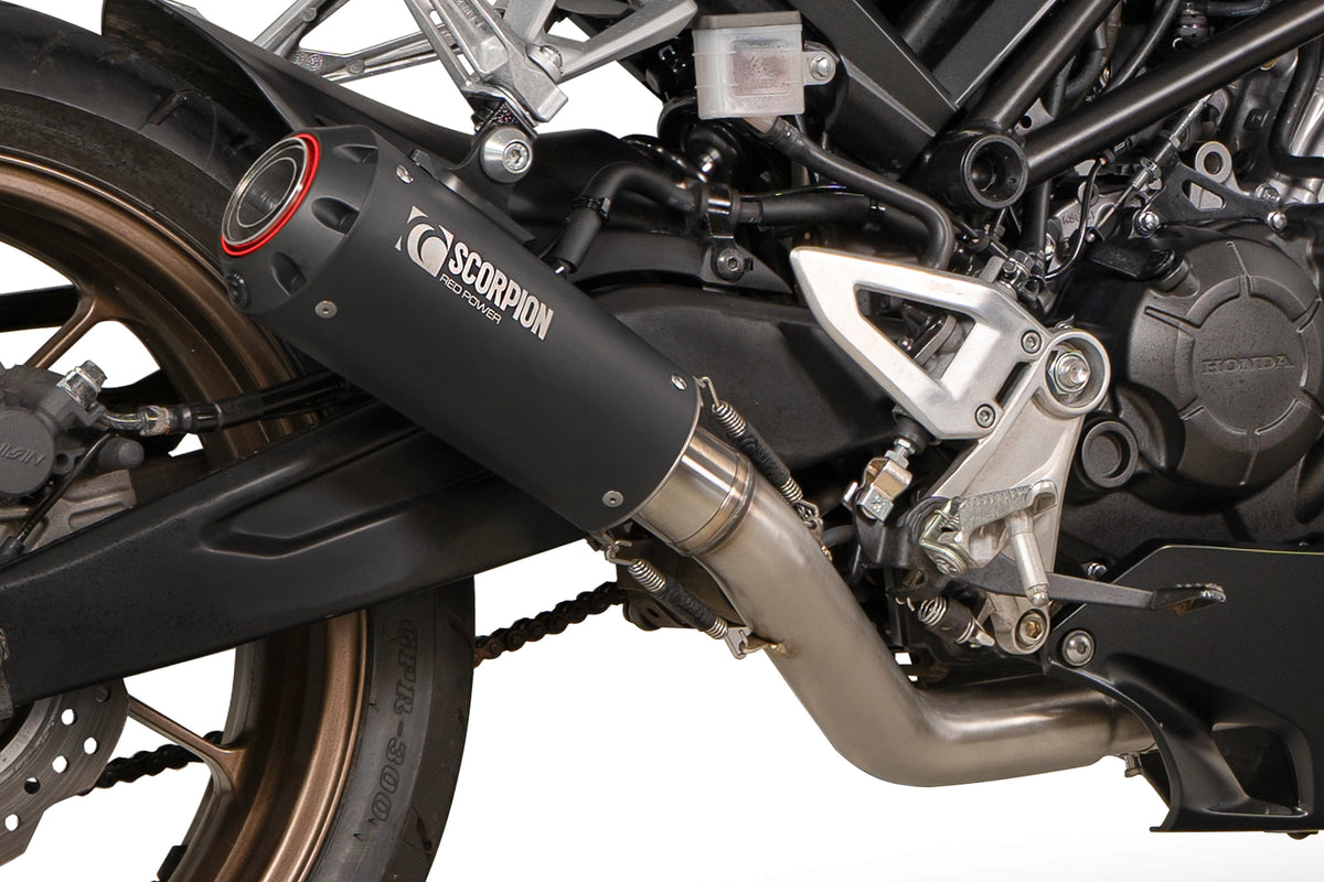 Honda CB 125 R (2021–2024) Scorpion Exhaust Red Power Full System - Black Ceramic