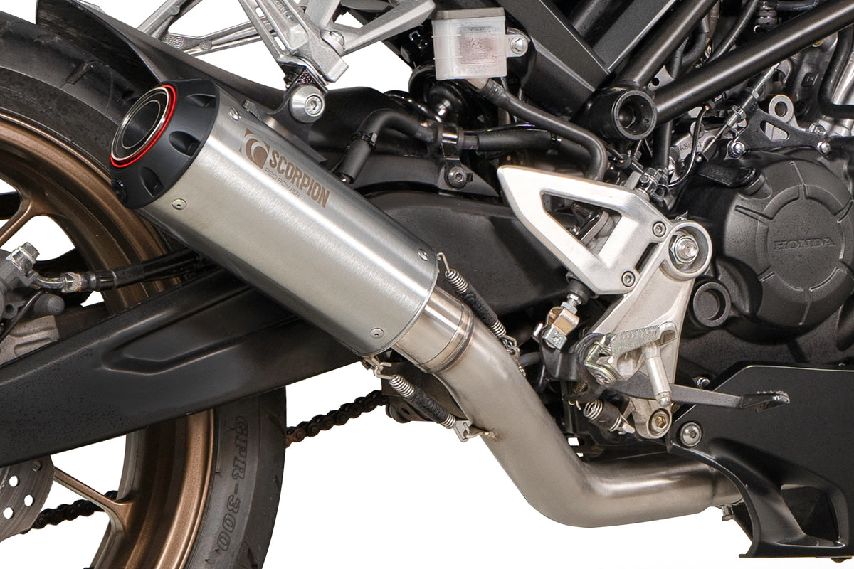 Honda CB 125 R (2021–2024) Scorpion Exhaust Red Power Full System - Brushed Stainless