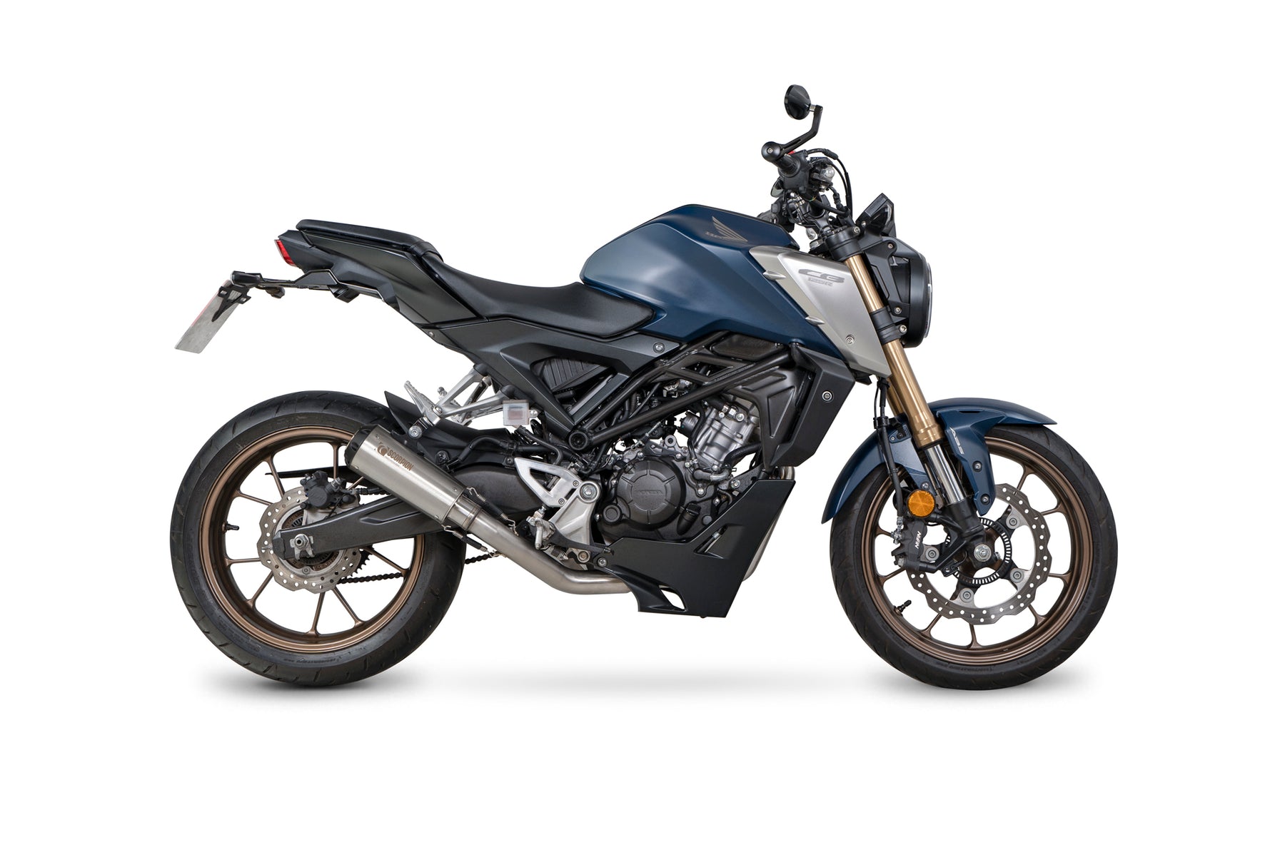 Honda CB 125 R (2021–2024) Scorpion Exhaust Red Power Full System - Brushed Stainless