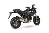 Honda MSX/Grom 125 (2021–2023) Scorpion Exhaust Red Power Slip-on - Brushed Stainless