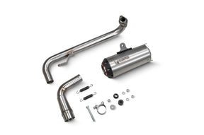 Honda MSX/Grom 125 (2021–2023) Scorpion Exhaust Red Power Full System - Brushed Stainless