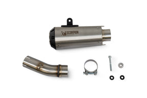 Honda CB 750 Hornet (2023–2025) Scorpion Exhaust Red Power Slip-on - Brushed Stainless