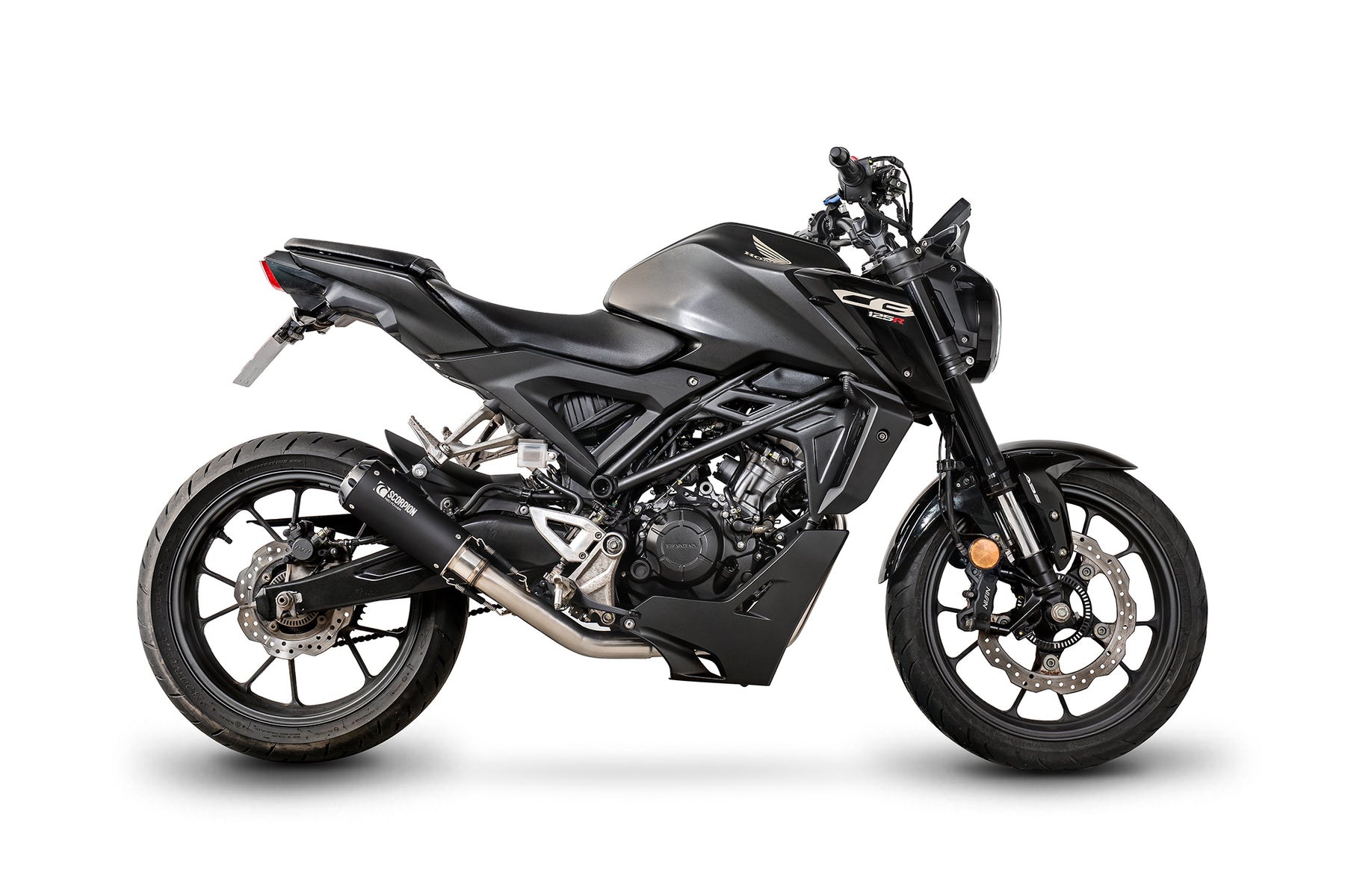 Honda CB 125 R Euro 5 (2024–2025) Scorpion Exhaust Red Power Full System - Black Ceramic