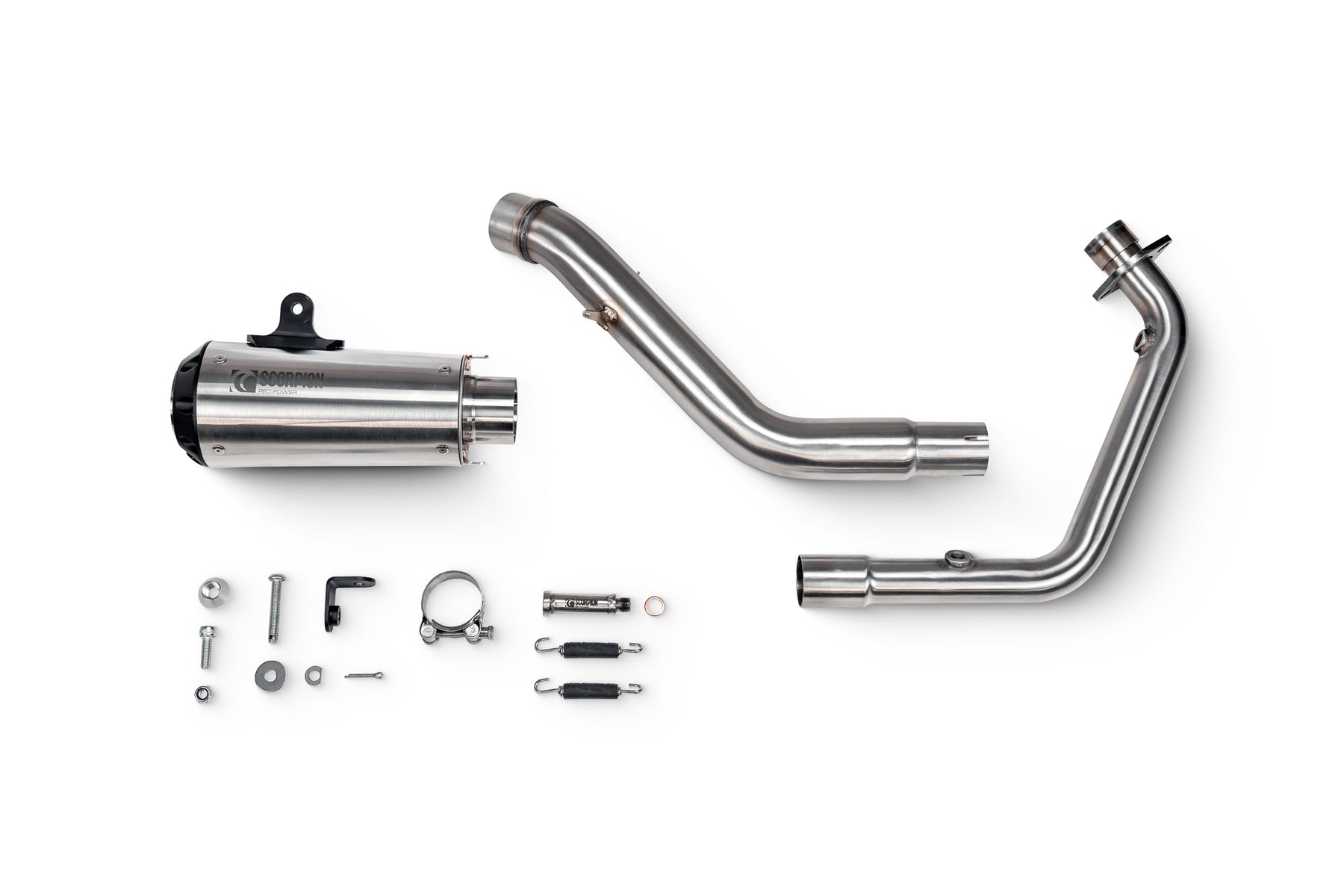 Honda CB 125 R Euro 5 (2024–2025) Scorpion Exhaust Red Power Full System - Brushed Stainless