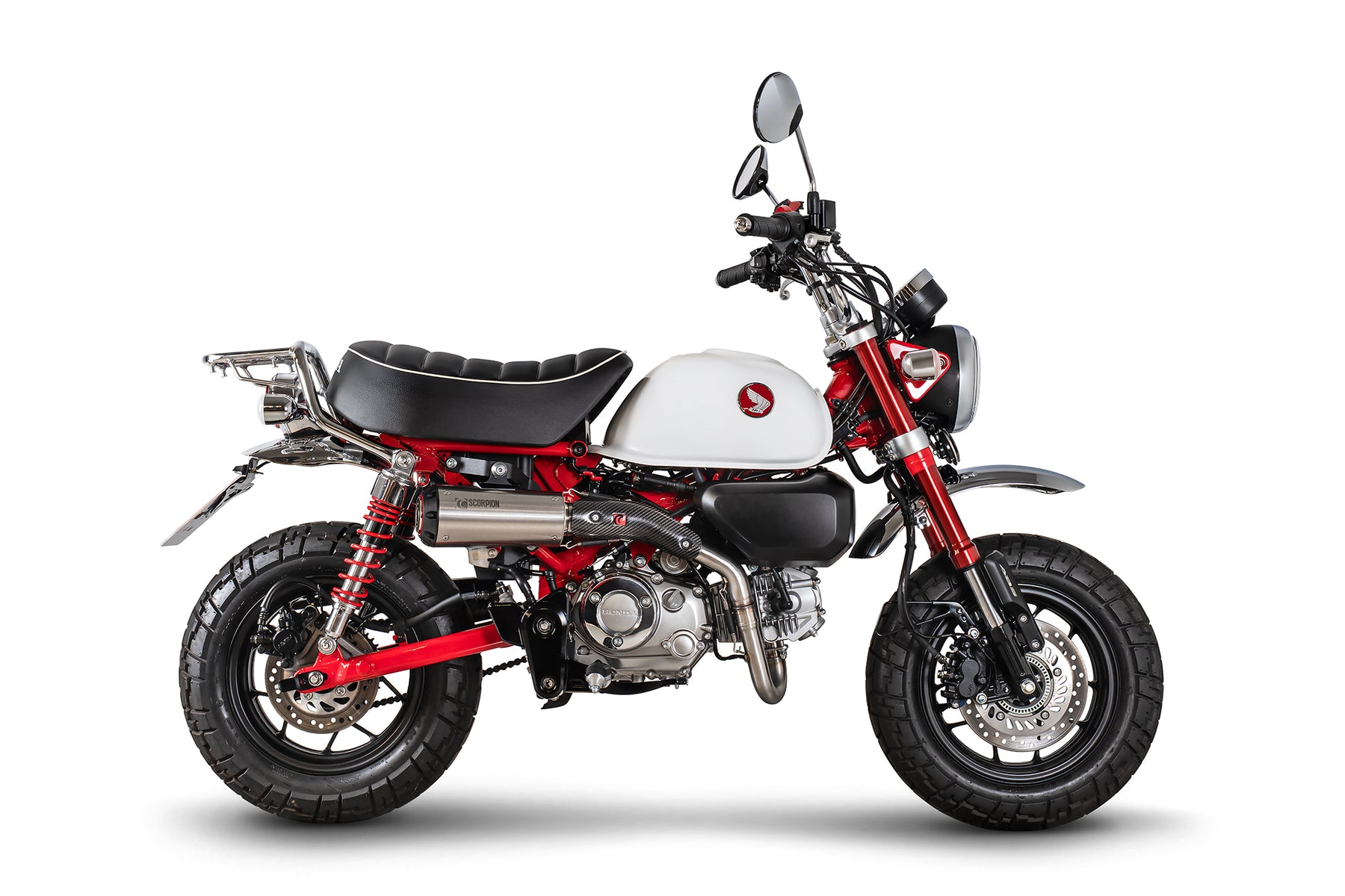 Honda Monkey Euro 5 (2025) Scorpion Exhaust Red Power Full System - Brushed Stainless