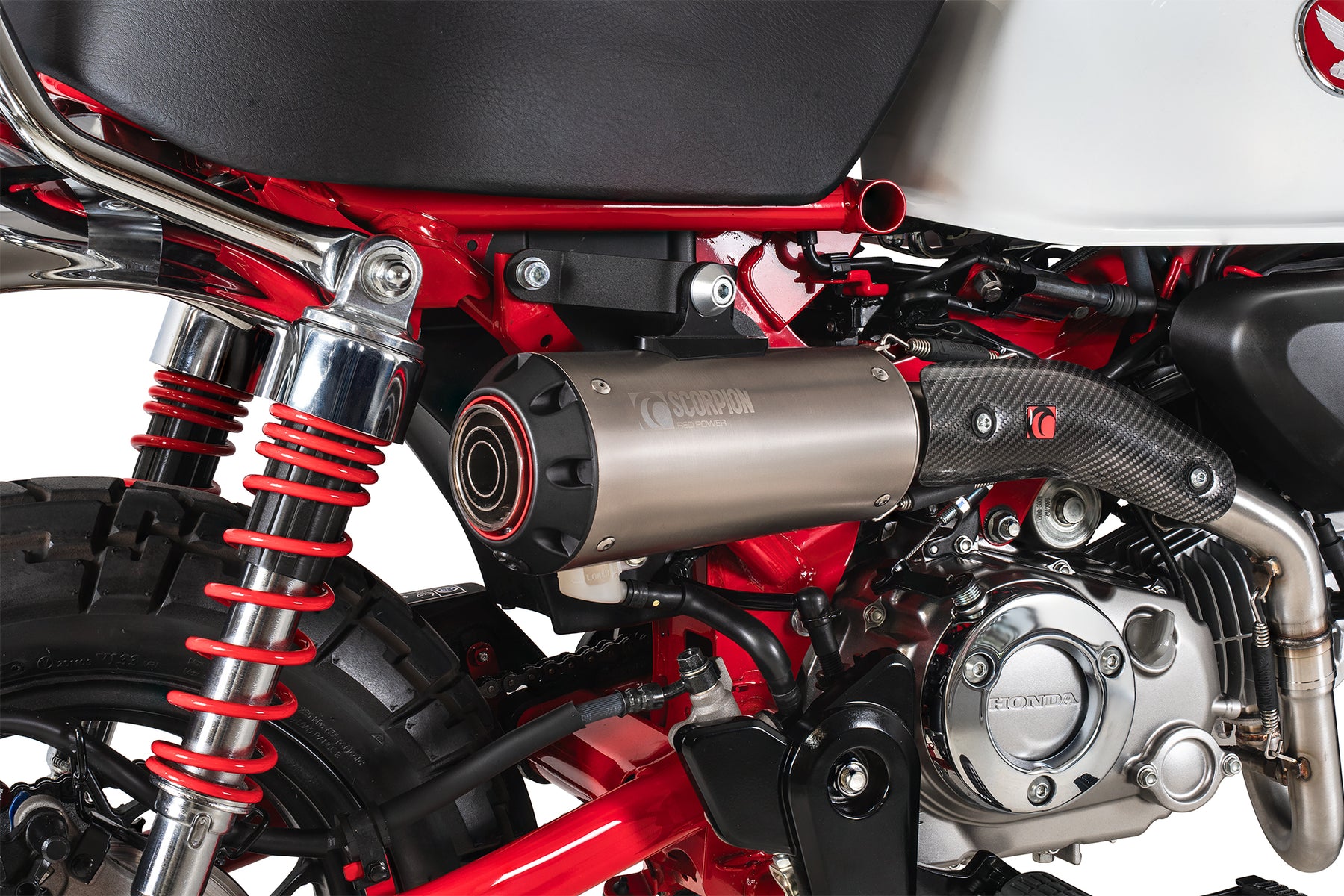 Honda Monkey Euro 5 (2025) Scorpion Exhaust Red Power Full System - Titanium